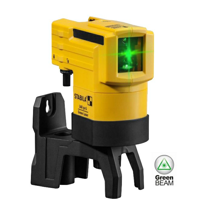 03265Gp Lax 50 Green Cross-Line Laser Level Set With Pole Laser Levels