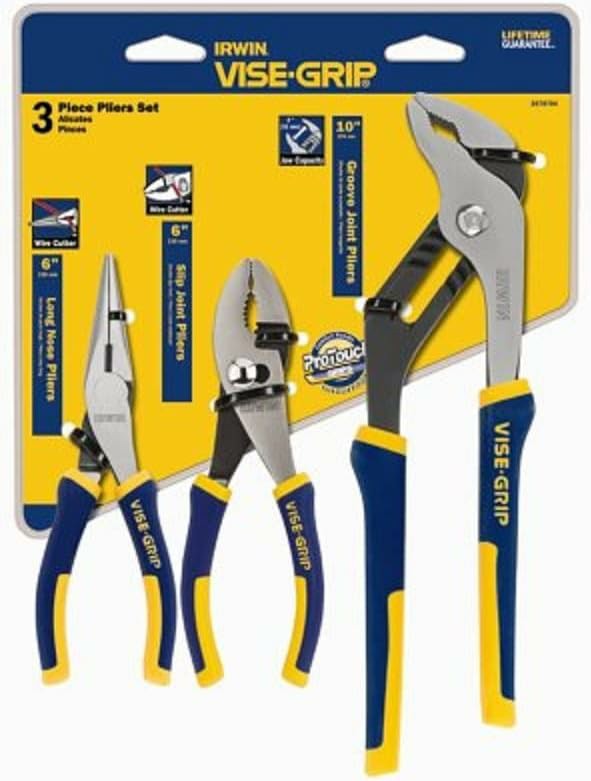 2078704 Vise-Grip 3-Piece Traditional Pliers Set Hand Tools