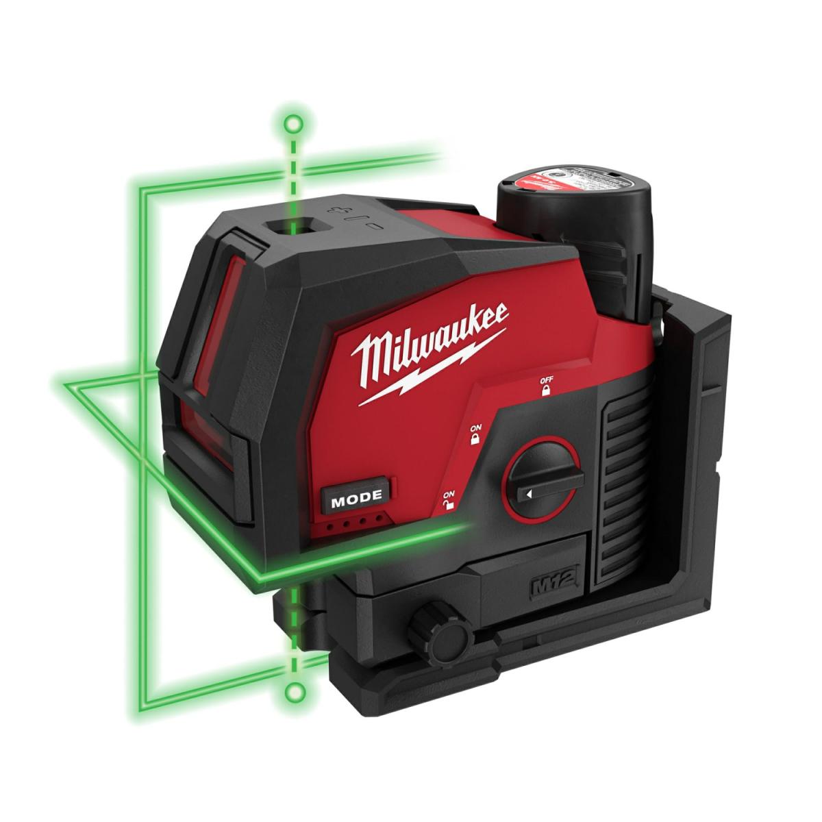 3622-21 M12 Green Cross Line & Plumb Points Laser 3.0Ah Kit Electronics & Instruments