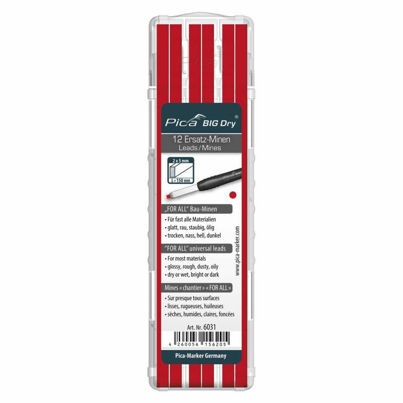 6031 Big Dry Universal Lead Refill, Red (12-Pack) Hand Tools