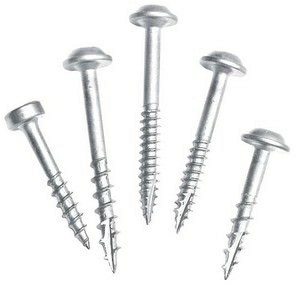 #8 X 1-1/4″ Coarse Zinc Pocket Hole Screws, 5000-Pack Fastening