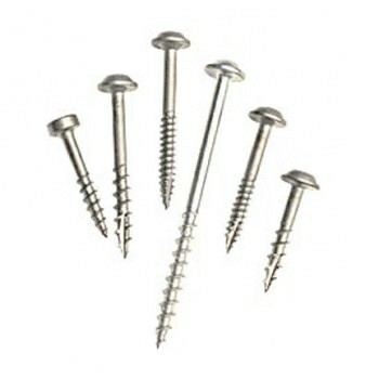 #8 X 2-1/2″ Coarse Zinc Pocket Hole Screws, 250-Pack Fastening