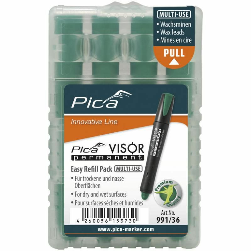 991/36 Visor Luminescent Permanent Marker Refill, Green (4-Pack) Hand Tools