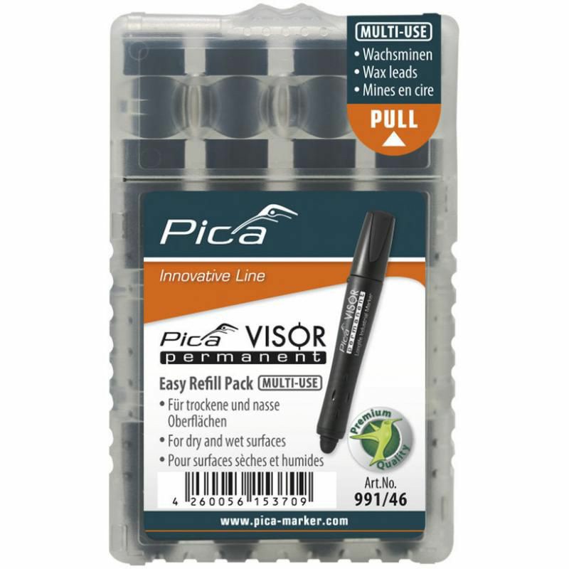 991/46 Visor Luminescent Permanent Marker Refill, Black (4-Pack) Hand Tools