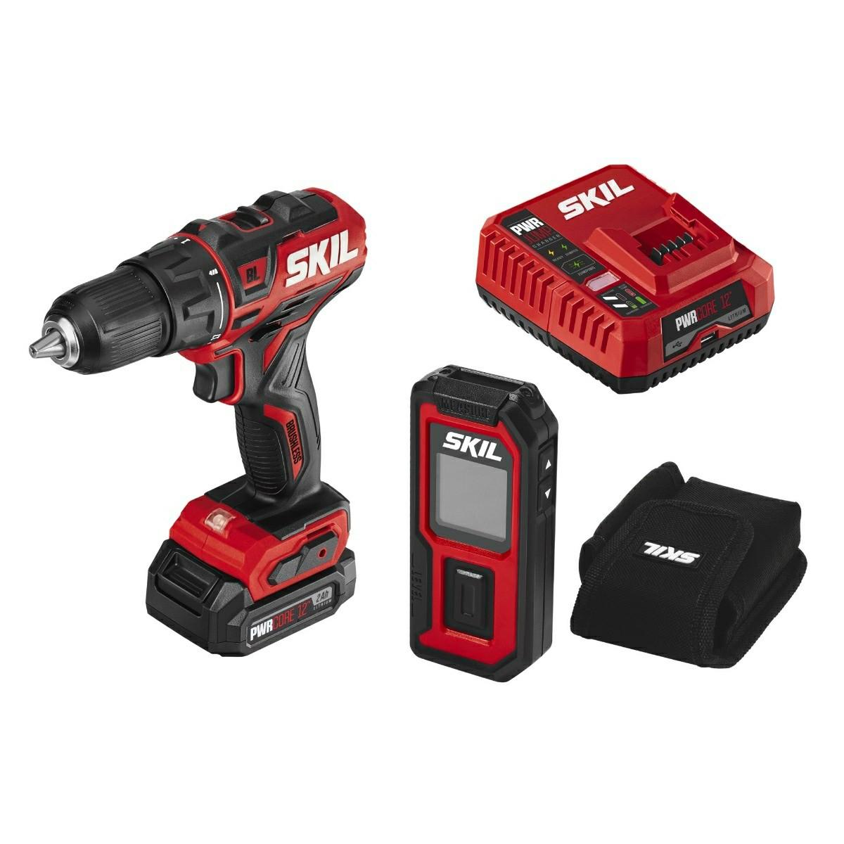 Cb737501 Pwr Core 12 Brushless 12V 1/2 In. Drill Driver & Laser Measurer Kit Combo Kits