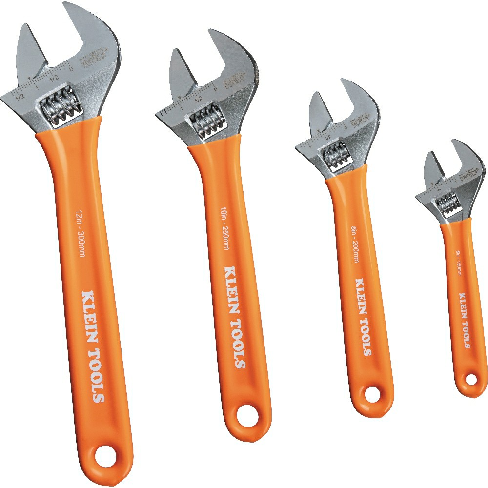 D5074 Extra-Capacity Adjustable Wrenches, 4-Piece Set Hand Tools