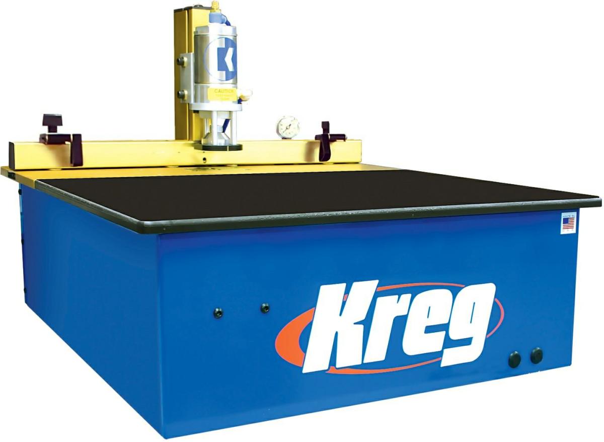 Dk1100 Tp Benchtop Single-Spindle Pneumatic Pocket-Hole Machine Fastening