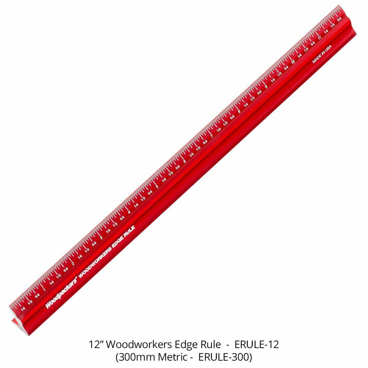 Erule-300 300Mm Woodworkers Edge Rule Hand Tools