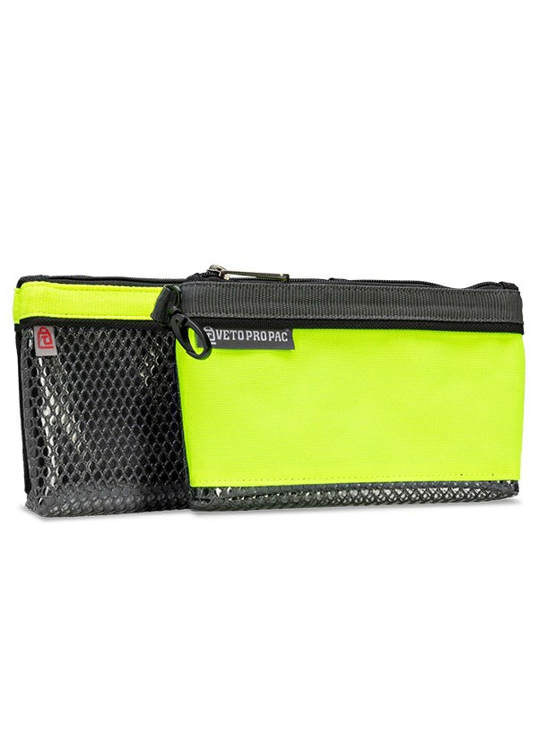 Pb5 Hi-Viz 2 Pack All-Purpose Horizontal Tool Pouch Set, Yellow Tool Bags