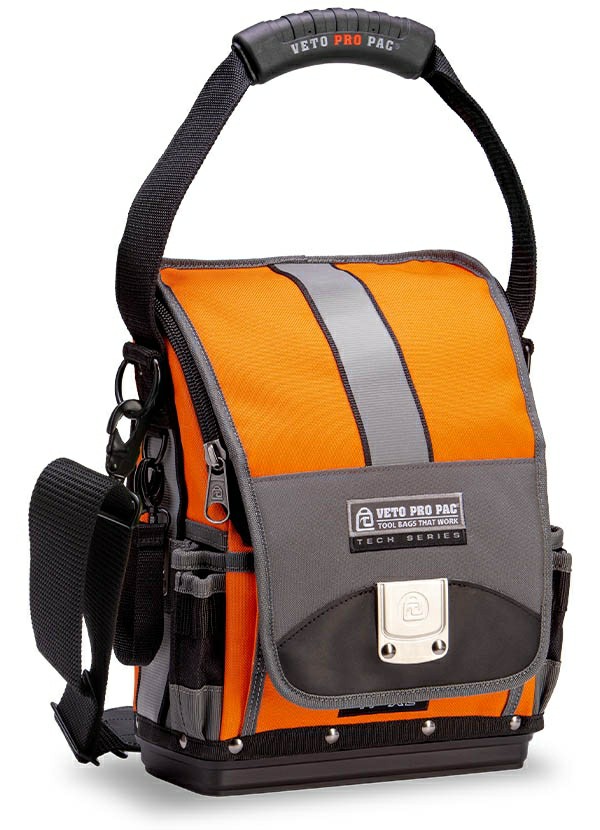 Tp-Xl Hi-Viz Orange Large Zippered Technician Tool Pouch Tool Bags