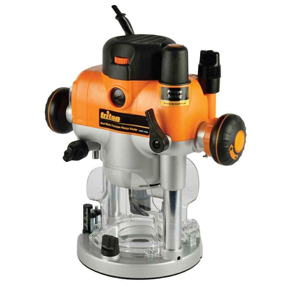 Tra001 Dual Mode Precision 3-1/4 Hp 2400W Plunge Router Power Tools