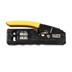 Vdv226-107 Ratcheting Data Cable Crimper / Stripper / Cutter, Compact Electrical / Wiring Tools