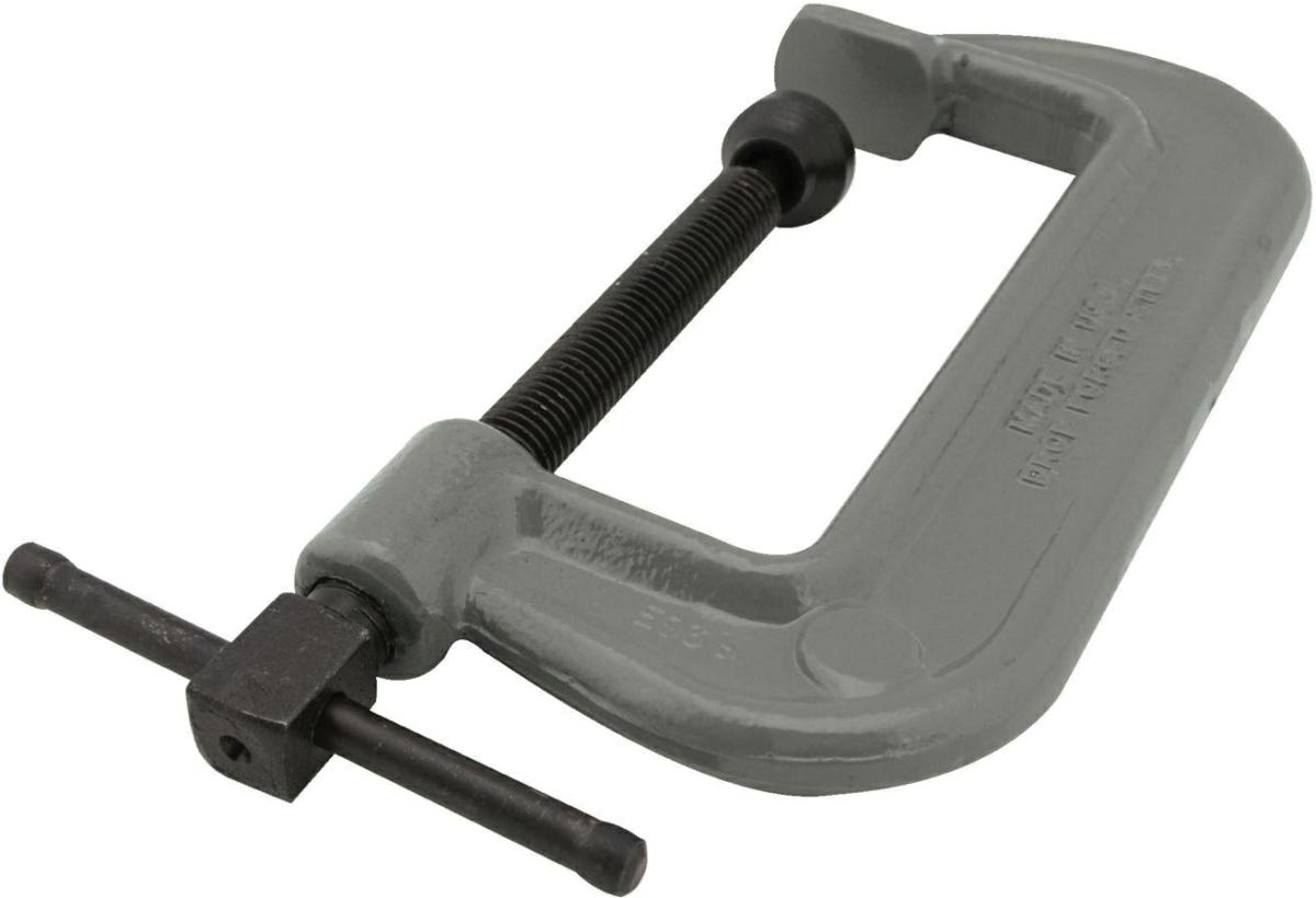 Wilton 14572 6-Fc, “O” Series Bridge C-Clamp – Full Closing Spindle, 0″ – 6-1/2″ Jaw Opening, 3-3/8″ Throat Depth Clamps & Vises