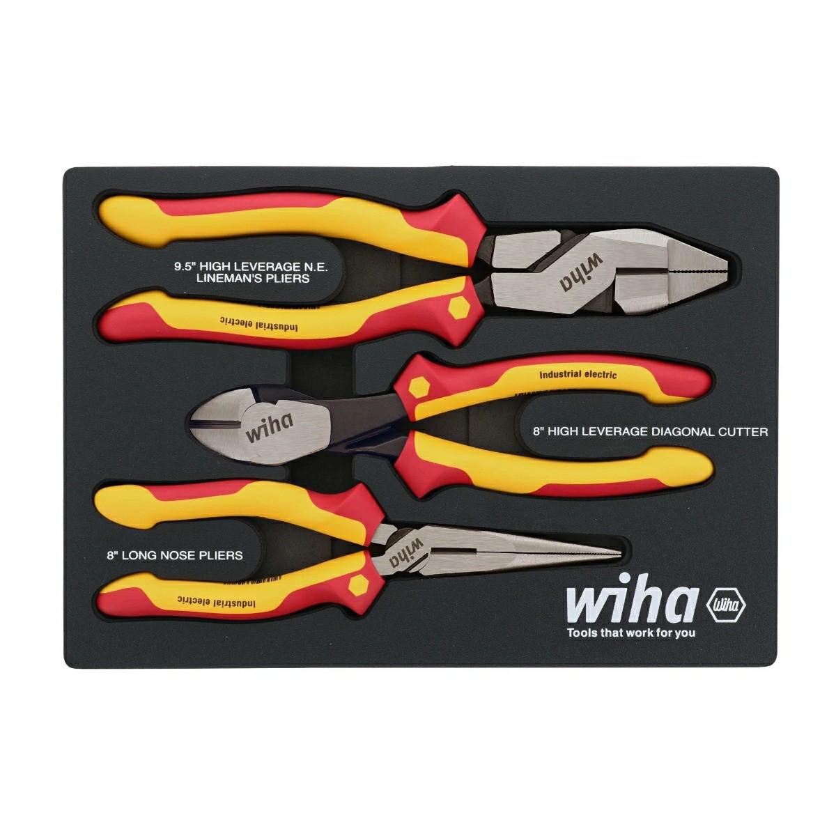 32960 3-Piece Insulated Pliers & Cutters Set Hand Tools